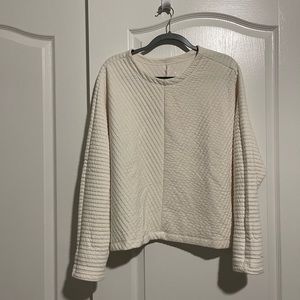 Long Sleeve Boat Neck Ottoman Top (XL)